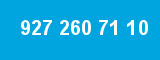 927 260 71 10 927 260 71 10
